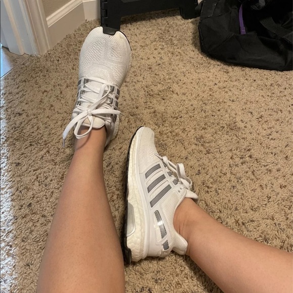 SOLD Adidas Energy Boost 3 White Gray - Picture 9 of 12